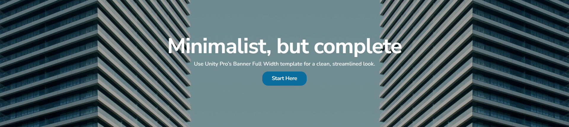 Banner and content page